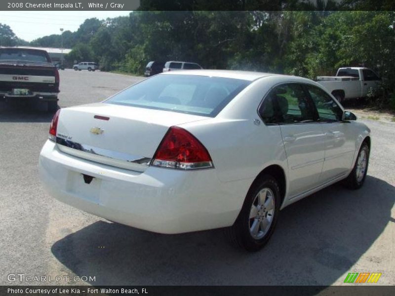 White / Gray 2008 Chevrolet Impala LT