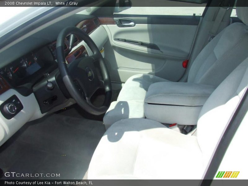White / Gray 2008 Chevrolet Impala LT