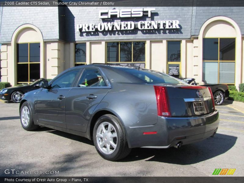 Thunder Gray Chromaflair / Ebony 2008 Cadillac CTS Sedan