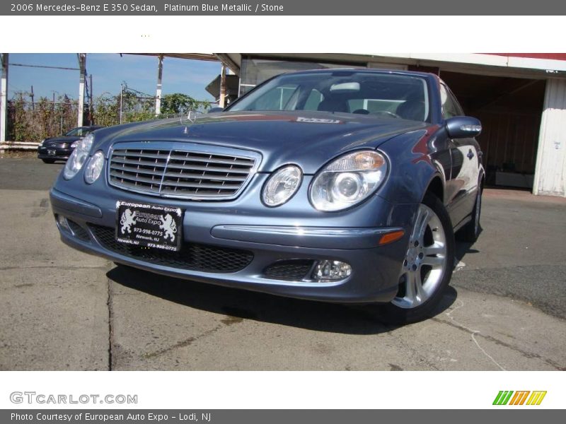 Platinum Blue Metallic / Stone 2006 Mercedes-Benz E 350 Sedan