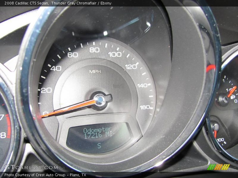 Thunder Gray Chromaflair / Ebony 2008 Cadillac CTS Sedan