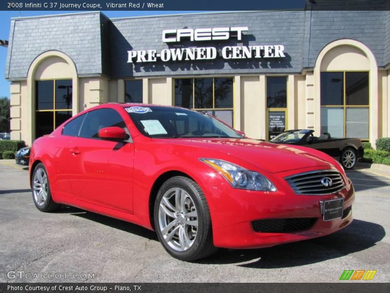 Vibrant Red / Wheat 2008 Infiniti G 37 Journey Coupe