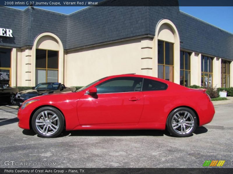 Vibrant Red / Wheat 2008 Infiniti G 37 Journey Coupe