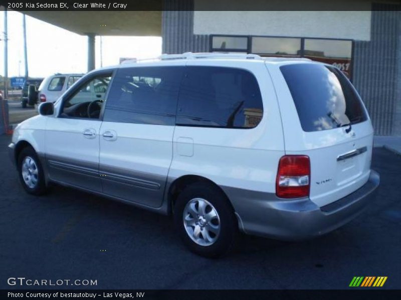 Clear White / Gray 2005 Kia Sedona EX
