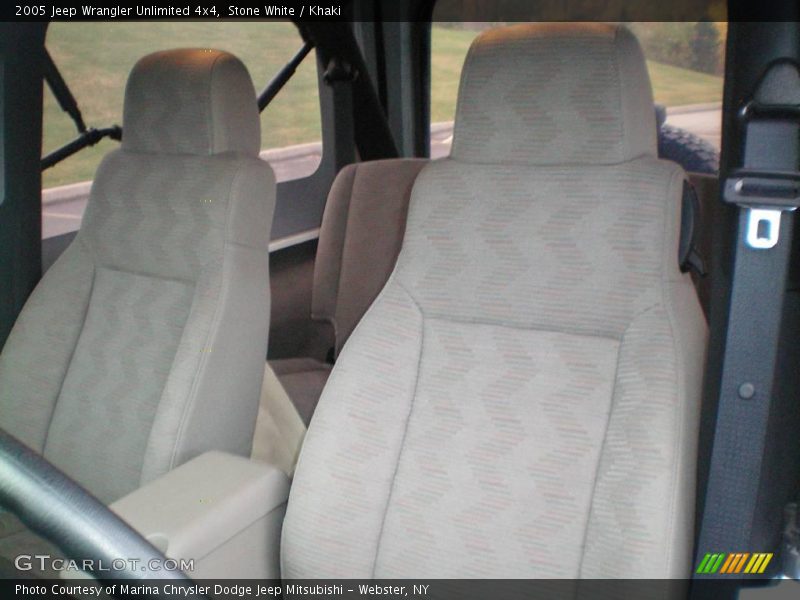 Stone White / Khaki 2005 Jeep Wrangler Unlimited 4x4