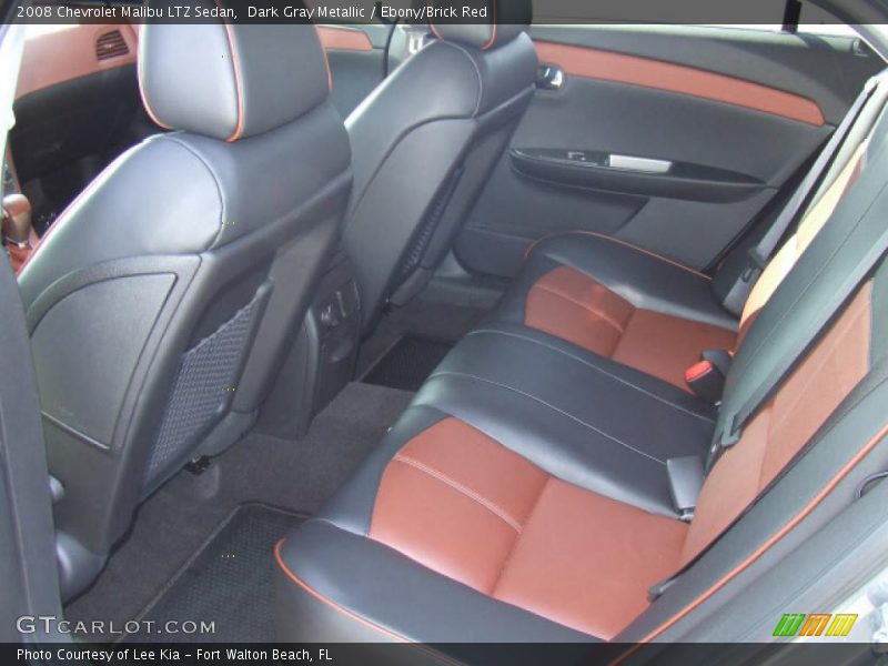 Dark Gray Metallic / Ebony/Brick Red 2008 Chevrolet Malibu LTZ Sedan
