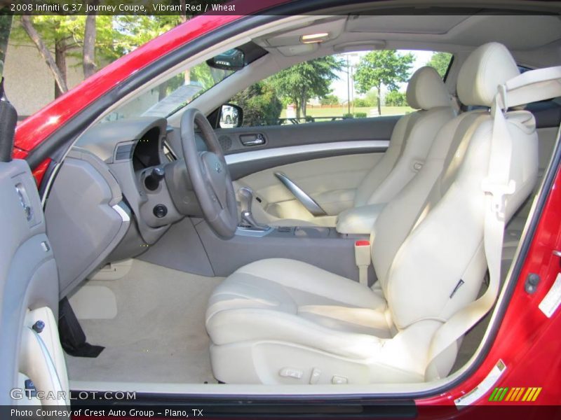 2008 G 37 Journey Coupe Wheat Interior
