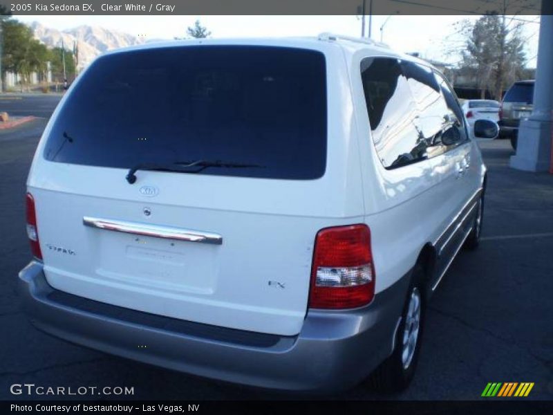 Clear White / Gray 2005 Kia Sedona EX