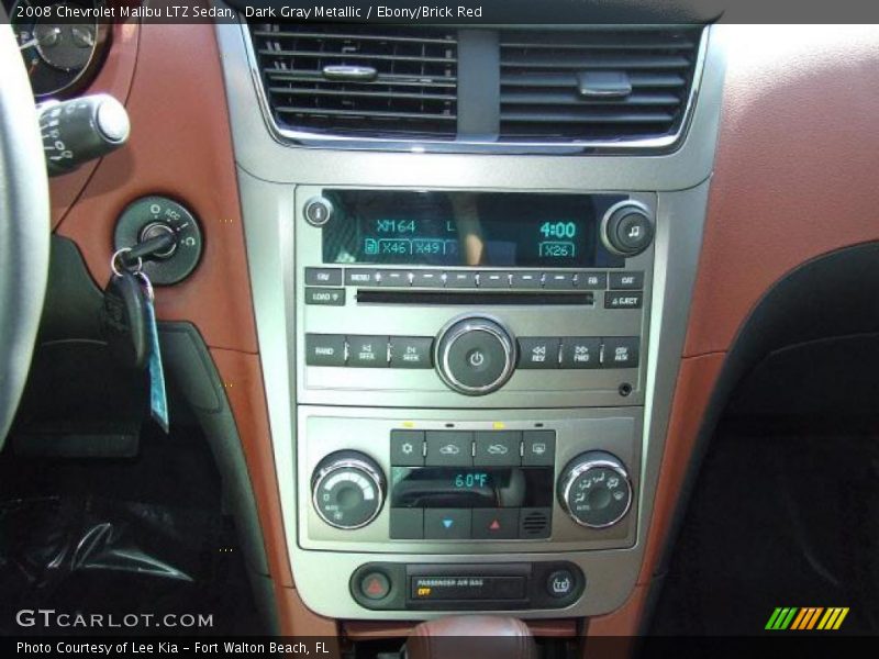Dark Gray Metallic / Ebony/Brick Red 2008 Chevrolet Malibu LTZ Sedan