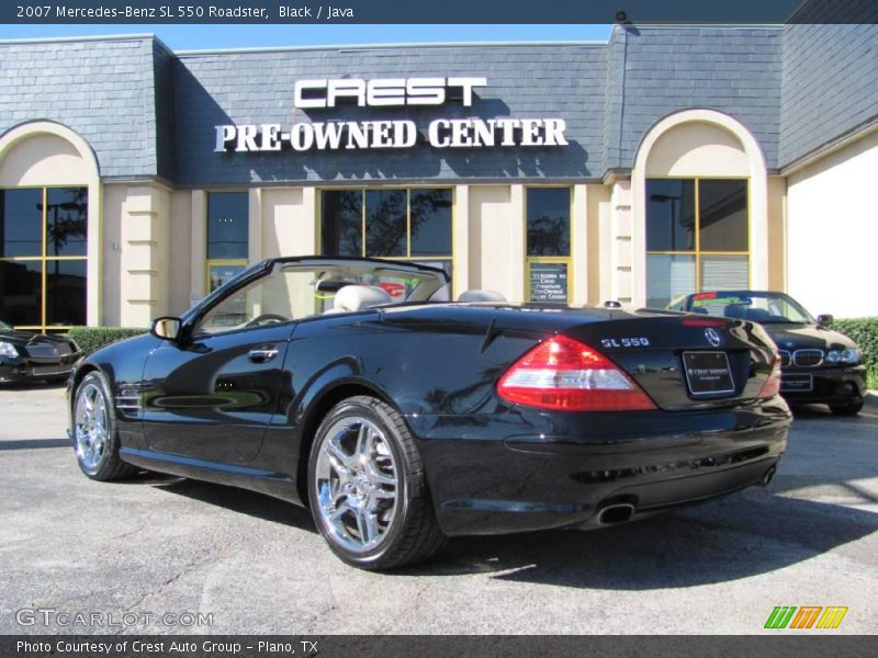 Black / Java 2007 Mercedes-Benz SL 550 Roadster