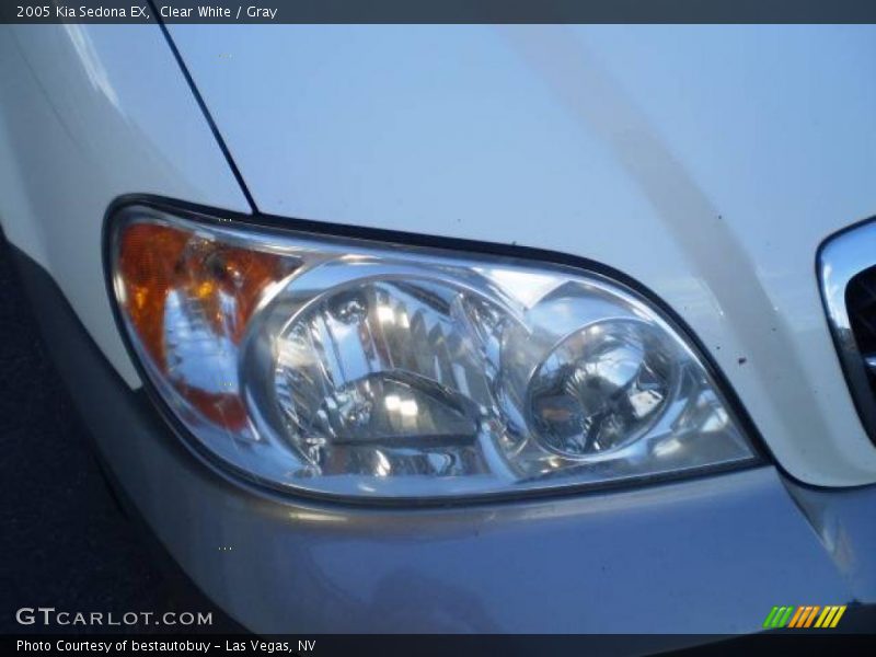 Clear White / Gray 2005 Kia Sedona EX