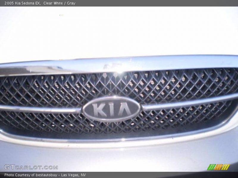 Clear White / Gray 2005 Kia Sedona EX