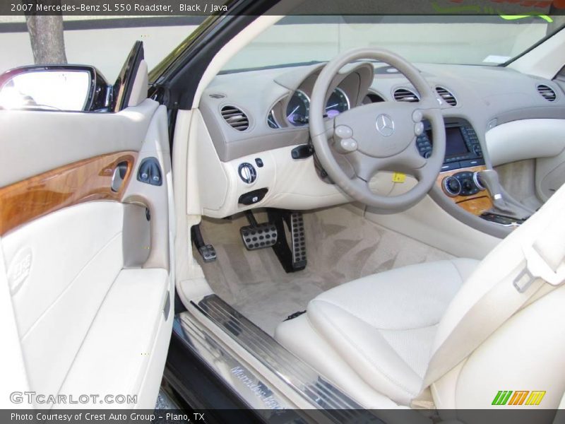 Black / Java 2007 Mercedes-Benz SL 550 Roadster
