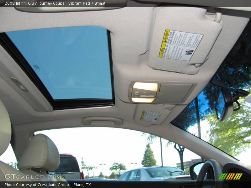 Sunroof of 2008 G 37 Journey Coupe