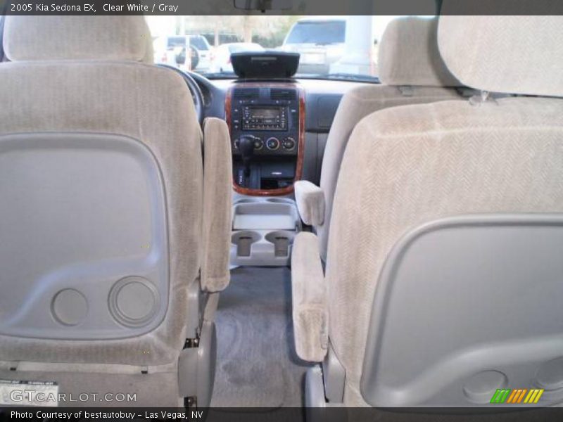 Clear White / Gray 2005 Kia Sedona EX