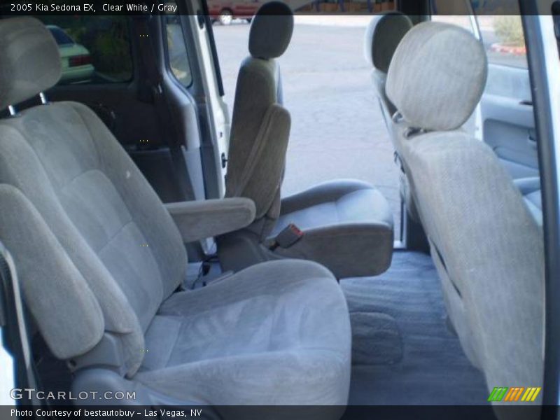 Clear White / Gray 2005 Kia Sedona EX