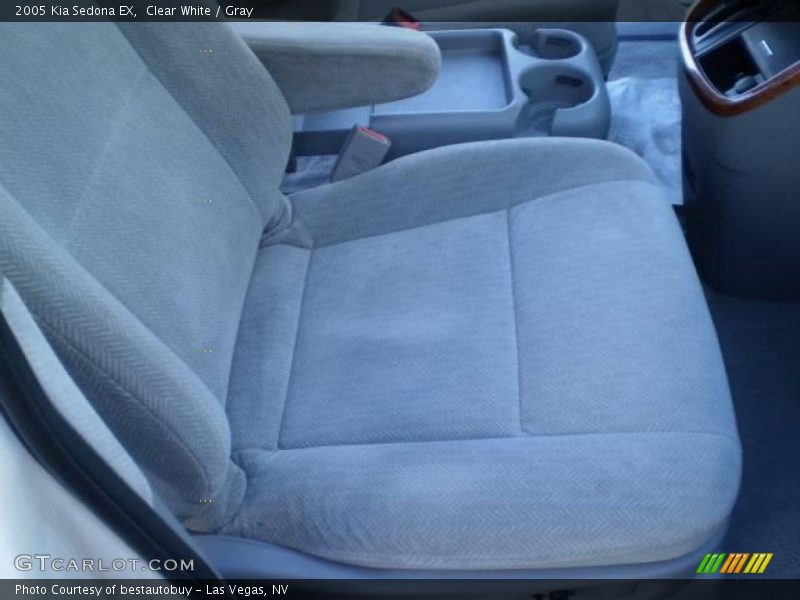 Clear White / Gray 2005 Kia Sedona EX