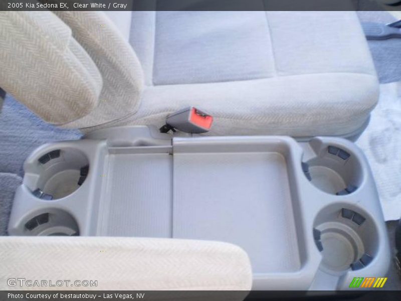 Clear White / Gray 2005 Kia Sedona EX