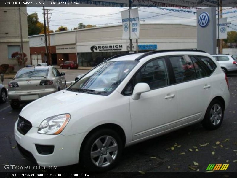 Clear White / Gray 2008 Kia Rondo LX V6