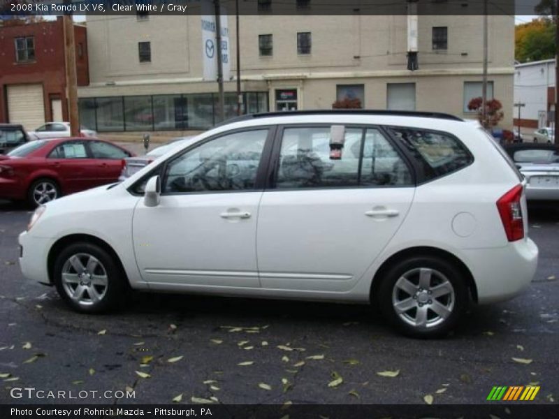 Clear White / Gray 2008 Kia Rondo LX V6