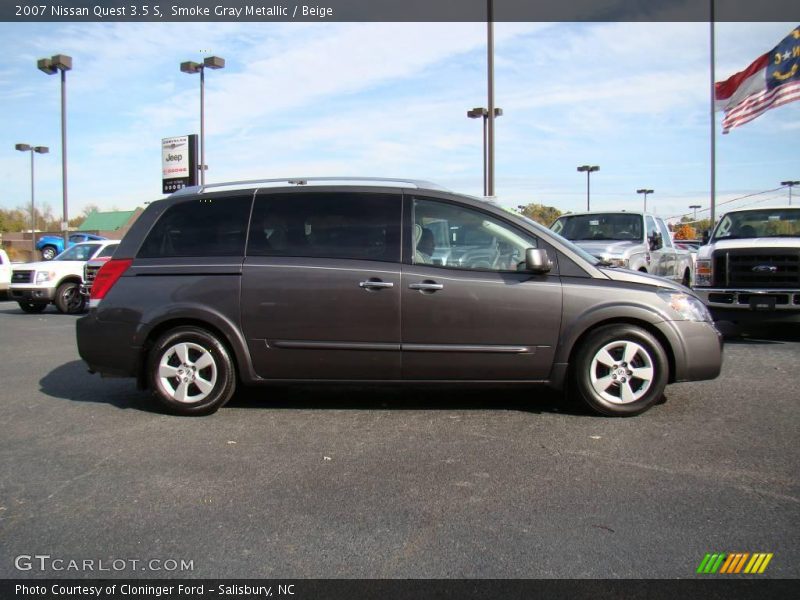 Smoke Gray Metallic / Beige 2007 Nissan Quest 3.5 S
