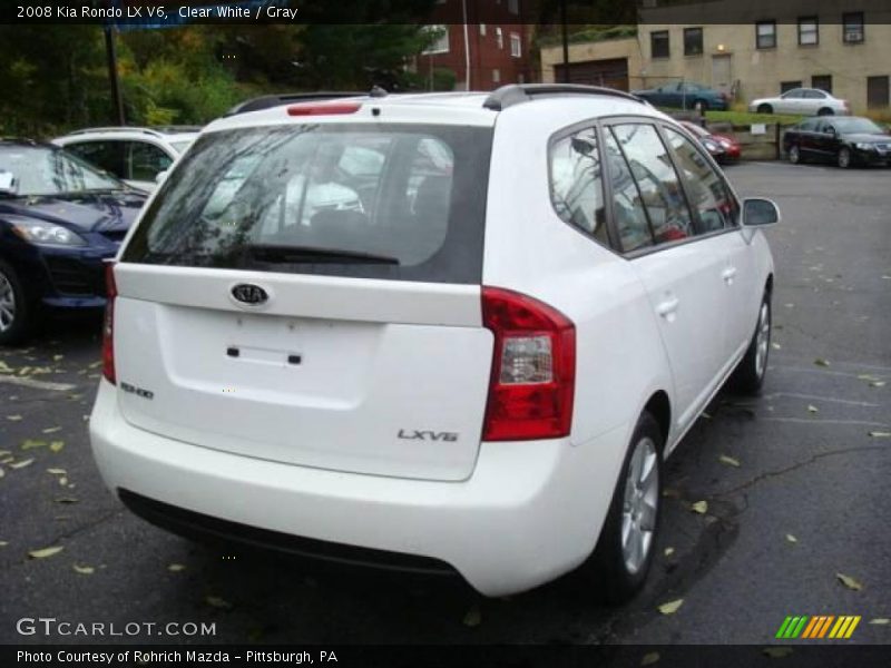 Clear White / Gray 2008 Kia Rondo LX V6