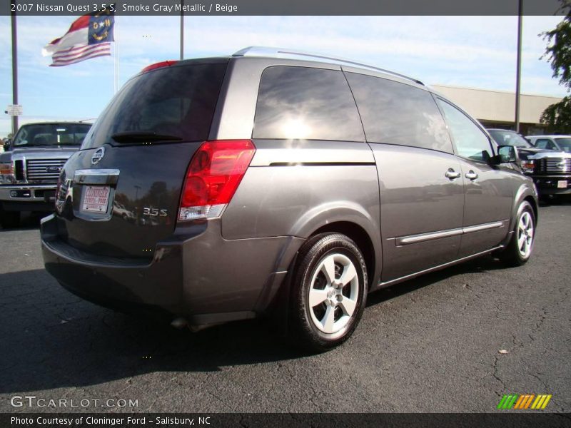 Smoke Gray Metallic / Beige 2007 Nissan Quest 3.5 S