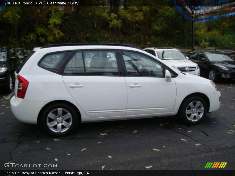 Clear White / Gray 2008 Kia Rondo LX V6