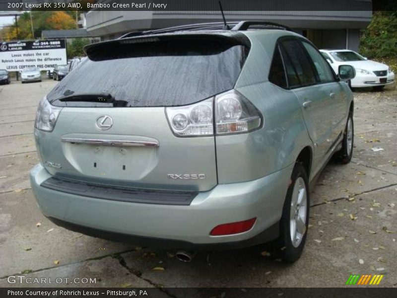 Bamboo Green Pearl / Ivory 2007 Lexus RX 350 AWD