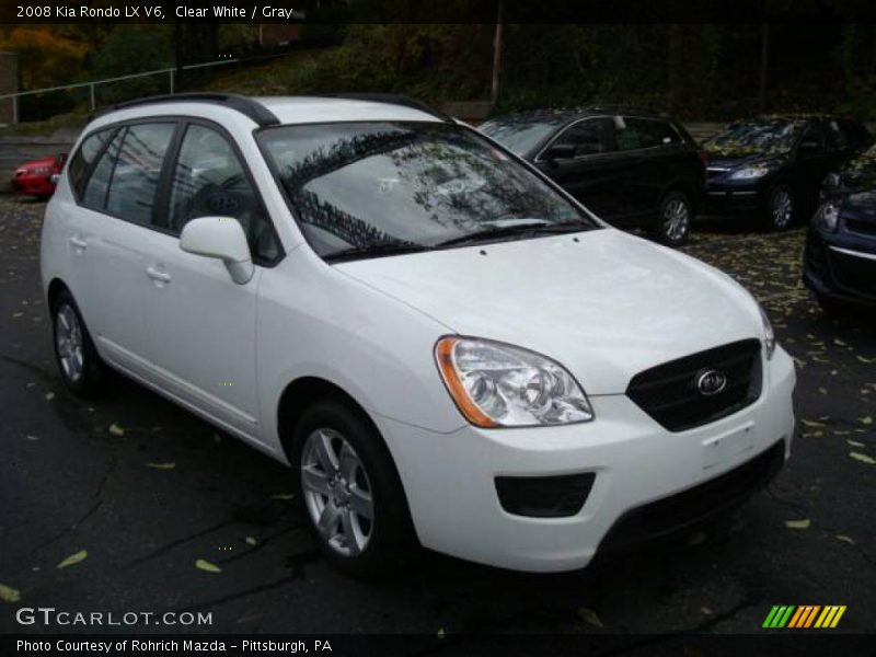 Clear White / Gray 2008 Kia Rondo LX V6