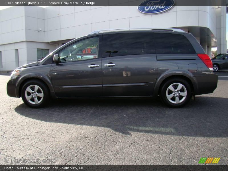 Smoke Gray Metallic / Beige 2007 Nissan Quest 3.5 S