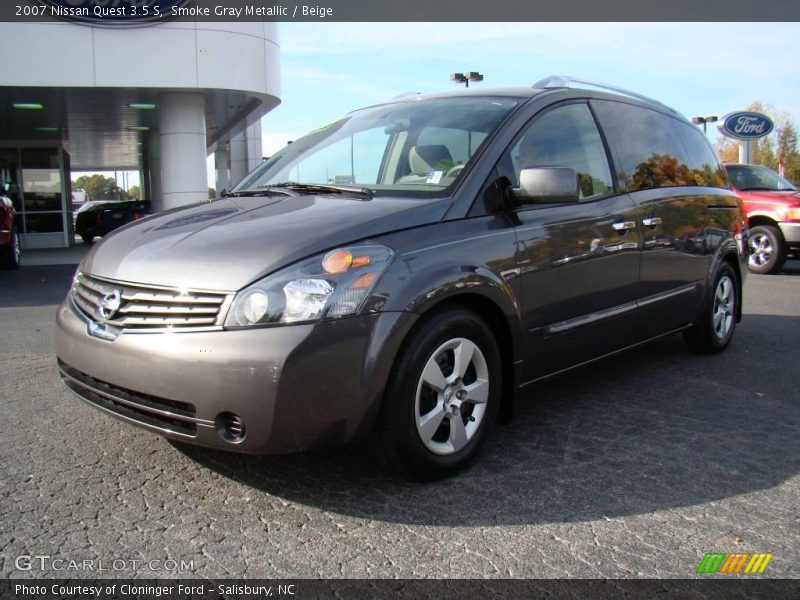 Smoke Gray Metallic / Beige 2007 Nissan Quest 3.5 S