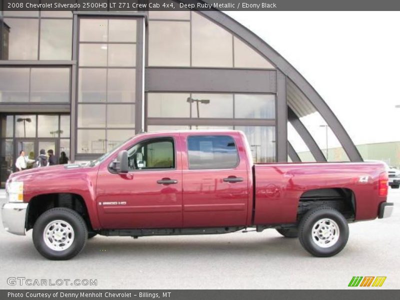 Deep Ruby Metallic / Ebony Black 2008 Chevrolet Silverado 2500HD LT Z71 Crew Cab 4x4