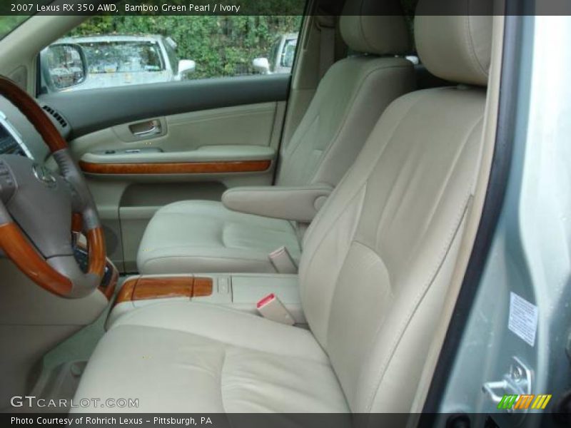 Bamboo Green Pearl / Ivory 2007 Lexus RX 350 AWD