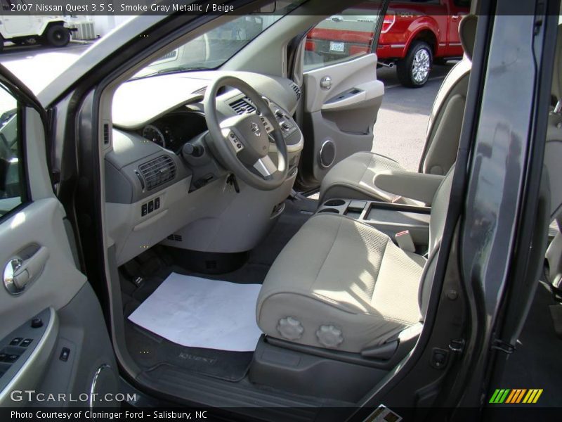 Smoke Gray Metallic / Beige 2007 Nissan Quest 3.5 S