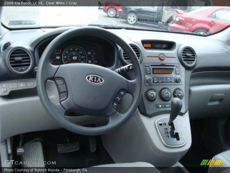 Clear White / Gray 2008 Kia Rondo LX V6