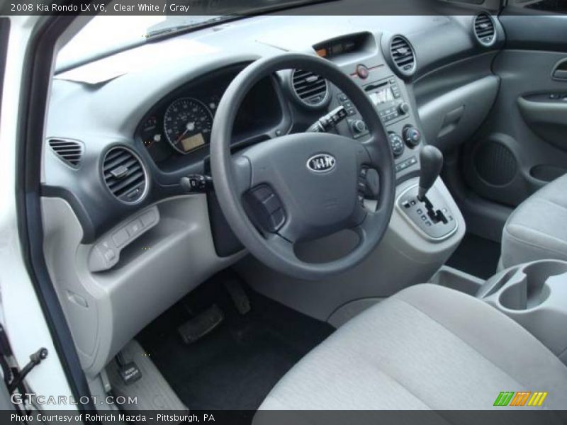 Clear White / Gray 2008 Kia Rondo LX V6