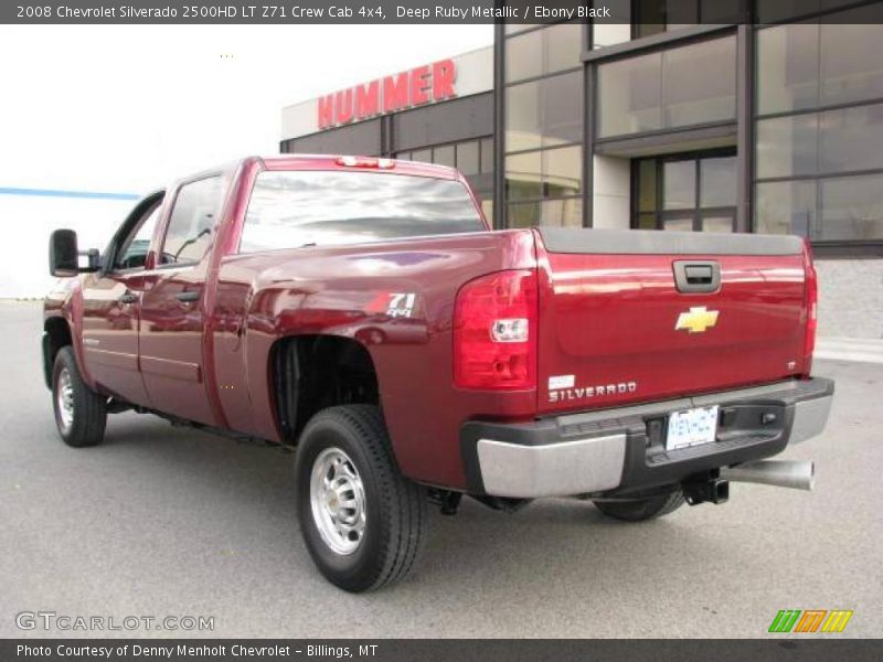 Deep Ruby Metallic / Ebony Black 2008 Chevrolet Silverado 2500HD LT Z71 Crew Cab 4x4