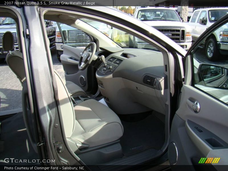 Smoke Gray Metallic / Beige 2007 Nissan Quest 3.5 S