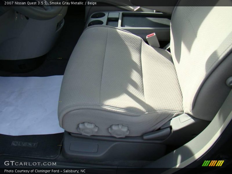 Smoke Gray Metallic / Beige 2007 Nissan Quest 3.5 S