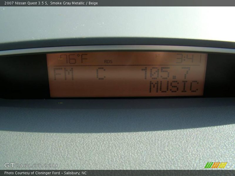 Smoke Gray Metallic / Beige 2007 Nissan Quest 3.5 S