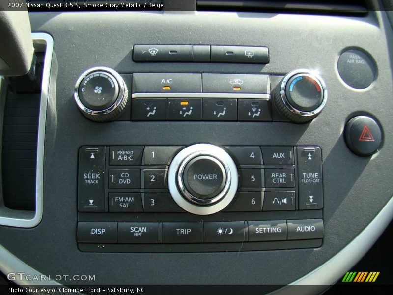 Smoke Gray Metallic / Beige 2007 Nissan Quest 3.5 S