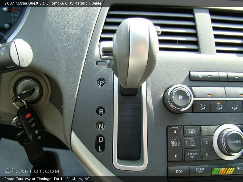 Smoke Gray Metallic / Beige 2007 Nissan Quest 3.5 S