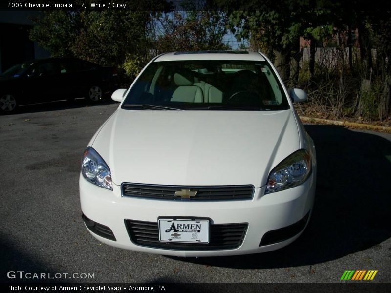 White / Gray 2009 Chevrolet Impala LTZ