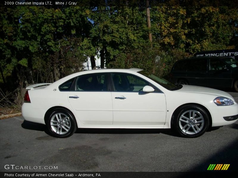 White / Gray 2009 Chevrolet Impala LTZ