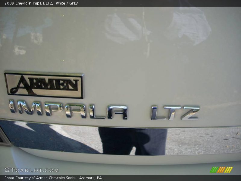 White / Gray 2009 Chevrolet Impala LTZ