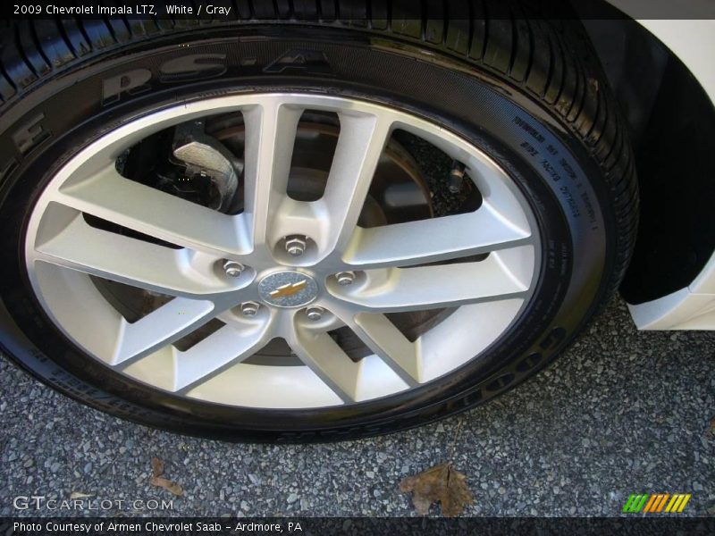 White / Gray 2009 Chevrolet Impala LTZ