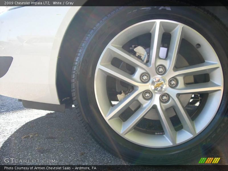 White / Gray 2009 Chevrolet Impala LTZ