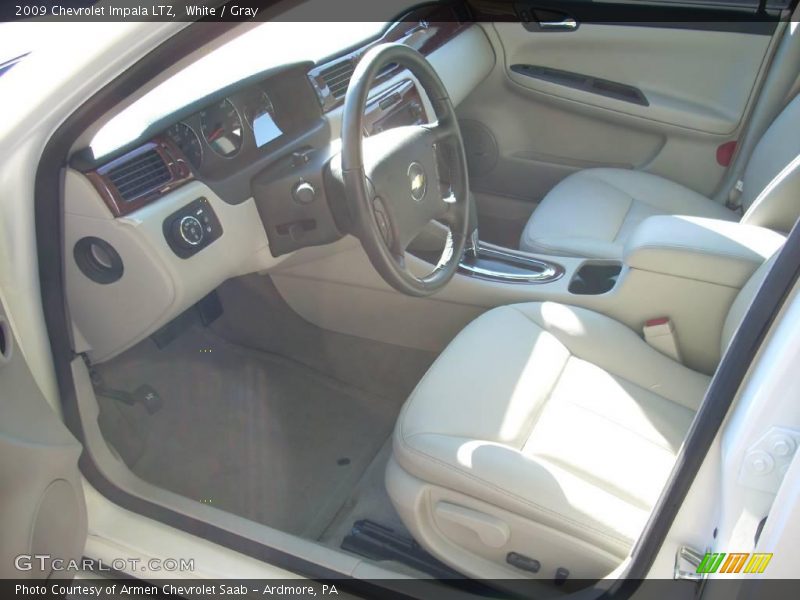 White / Gray 2009 Chevrolet Impala LTZ