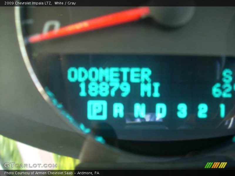 White / Gray 2009 Chevrolet Impala LTZ